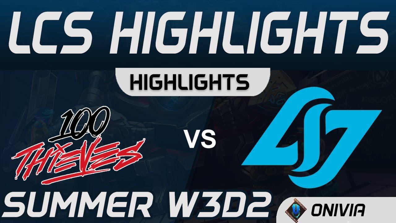 100 vs CLG Highlights LCS Summer 2020 W3D2 100 Thieves vs Counter Logic Gaming by Onivia thumbnail