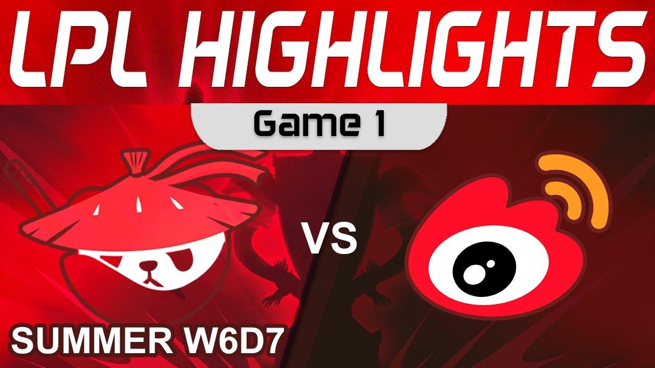 AL vs WBG Highlights Game 1 LPL Summer Season 2023 W6D7 Anyone's Legend vs Weibo Gaming by Onivia thumbnail