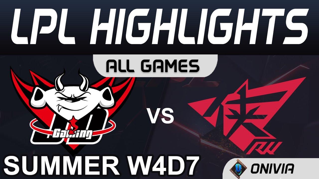 JDG VS RW Highlights ALL GAMES LPL Summer Season 2020 W4D7 JD Gaming vs Rogue Warriors by Onivia thumbnail