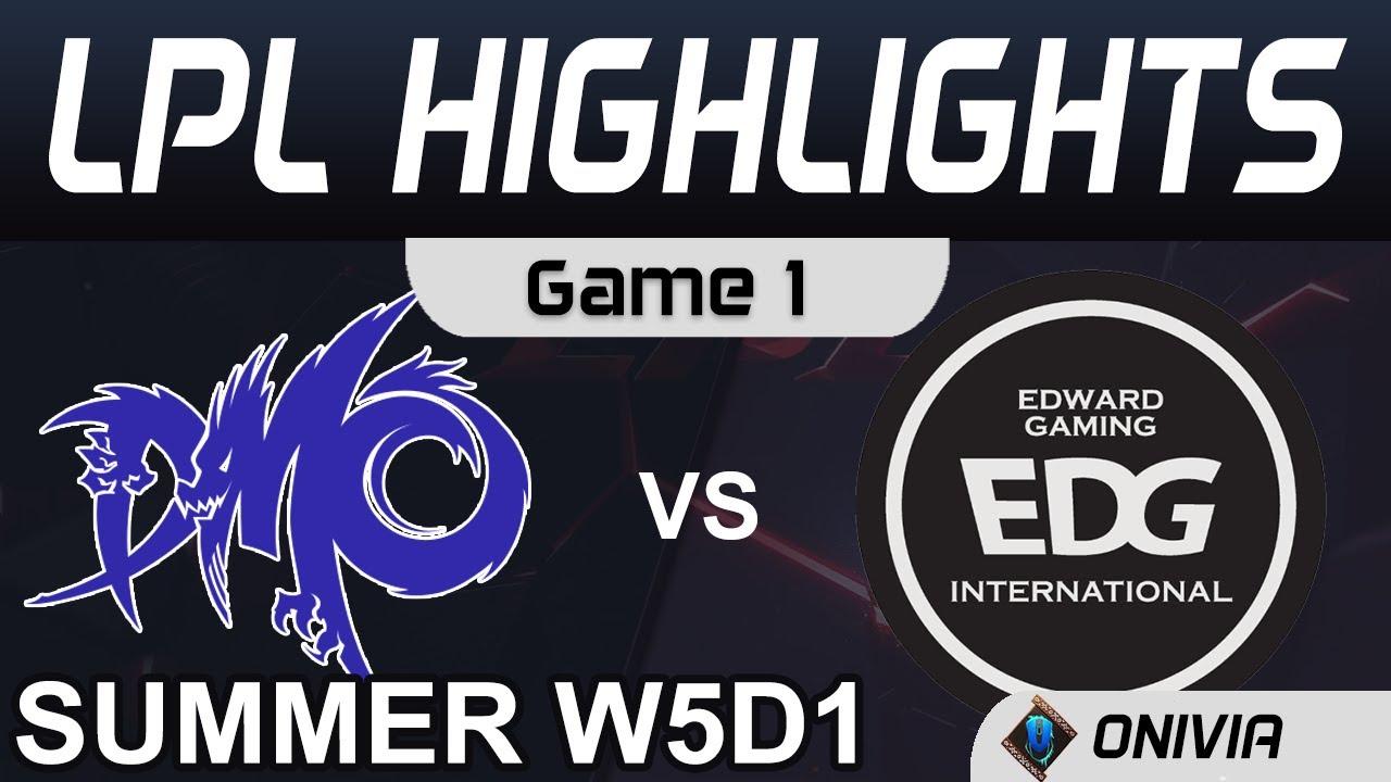 DMO vs EDG Highlights Game 1 LPL Summer Season 2020 W5D1 Dominus Esports vs EDward Gaming by Onivia thumbnail