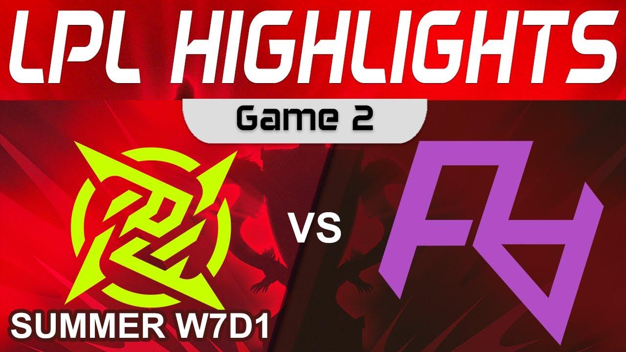 NIP vs RA Highlights Game 2 LPL Summer Season 2023 W7D1 Ninjas in Pyjamas vs Rare Atom by Onivia thumbnail