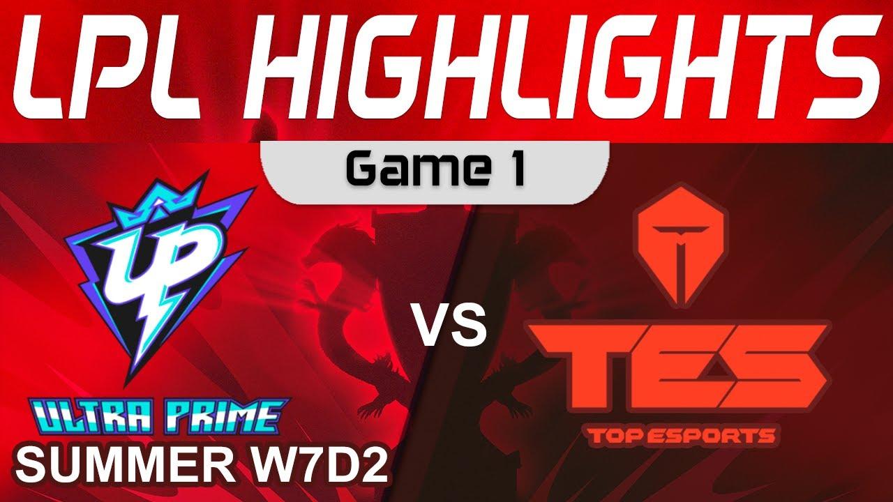 UP vs TES Highlights Game 1 LPL Summer Season 2023 W7D2 Ultra Prime vs Top Esports by Onivia thumbnail