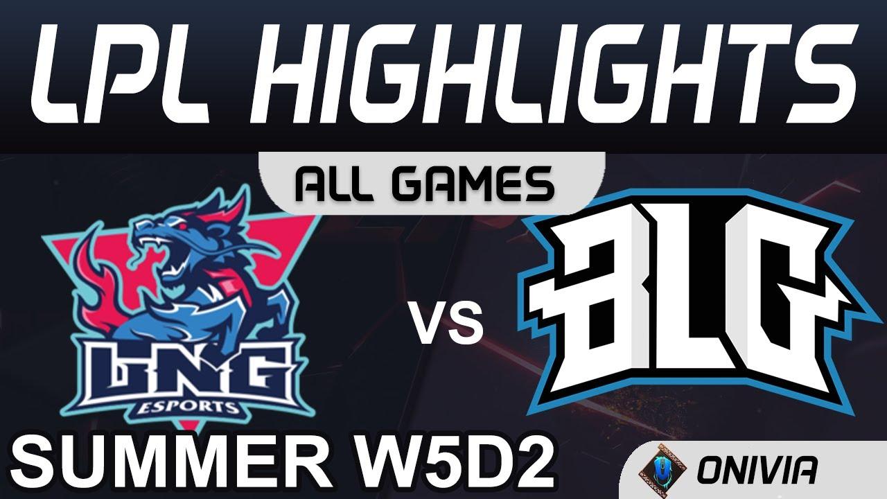 LNG vs BLG Highlights ALL GAMES LPL Summer Season 2020 W5D2 LNG Esports vs Bilibili Gaming by Onivia thumbnail