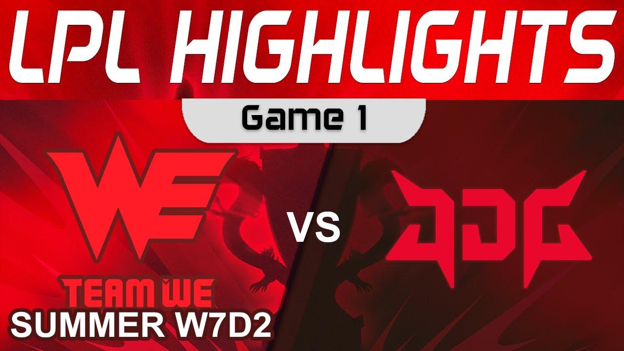 WE vs JDG Highlights Game 1 LPL Summer Season 2023 W7D2 Team WE vs JD Gaming by Onivia thumbnail