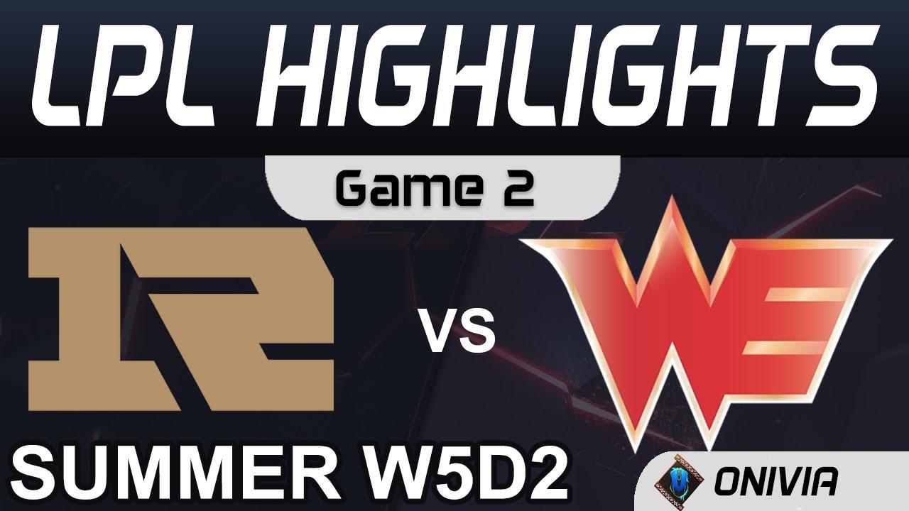 RNG vs WE Highlights Game 2 LPL Summer Season 2020 W5D2 Royal Never Give Up vs Team WE by Onivia thumbnail