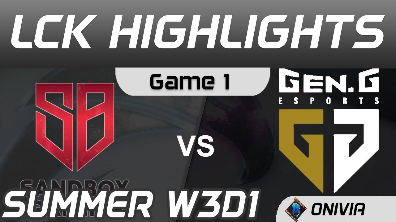 SB vs GEN Highlights Game 1 LCK Summer Season 2020 W3D1 Sandbox Gaming vs GenG by Onivia thumbnail