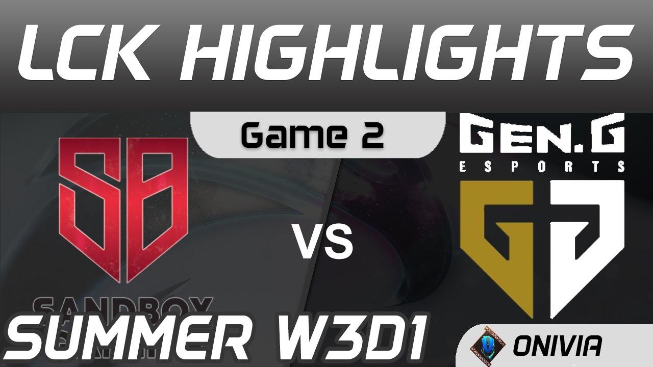 SB vs GEN Highlights Game 2 LCK Summer Season 2020 W3D1 Sandbox Gaming vs GenG by Onivia thumbnail