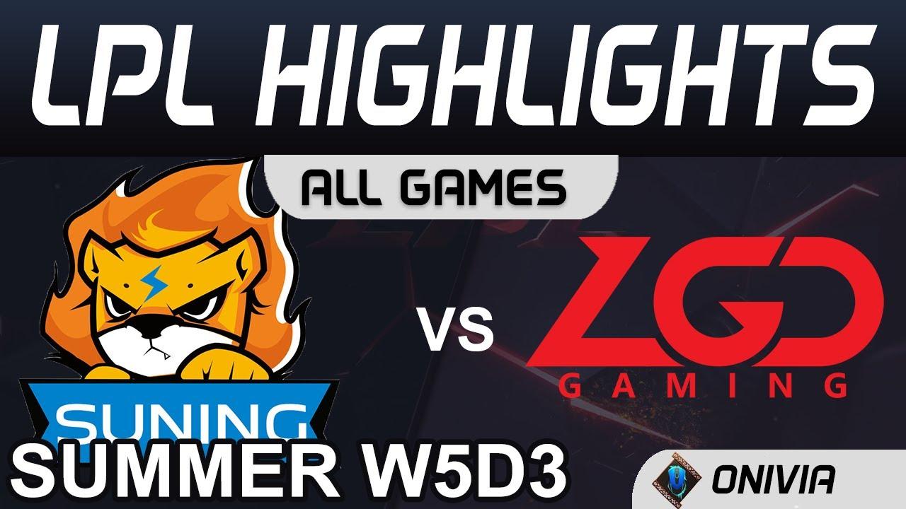 SN vs LGD Highlights All Games LPL Summer Season 2020 W5D3 Suning Gaming vs LGD Gaming by Onivia thumbnail