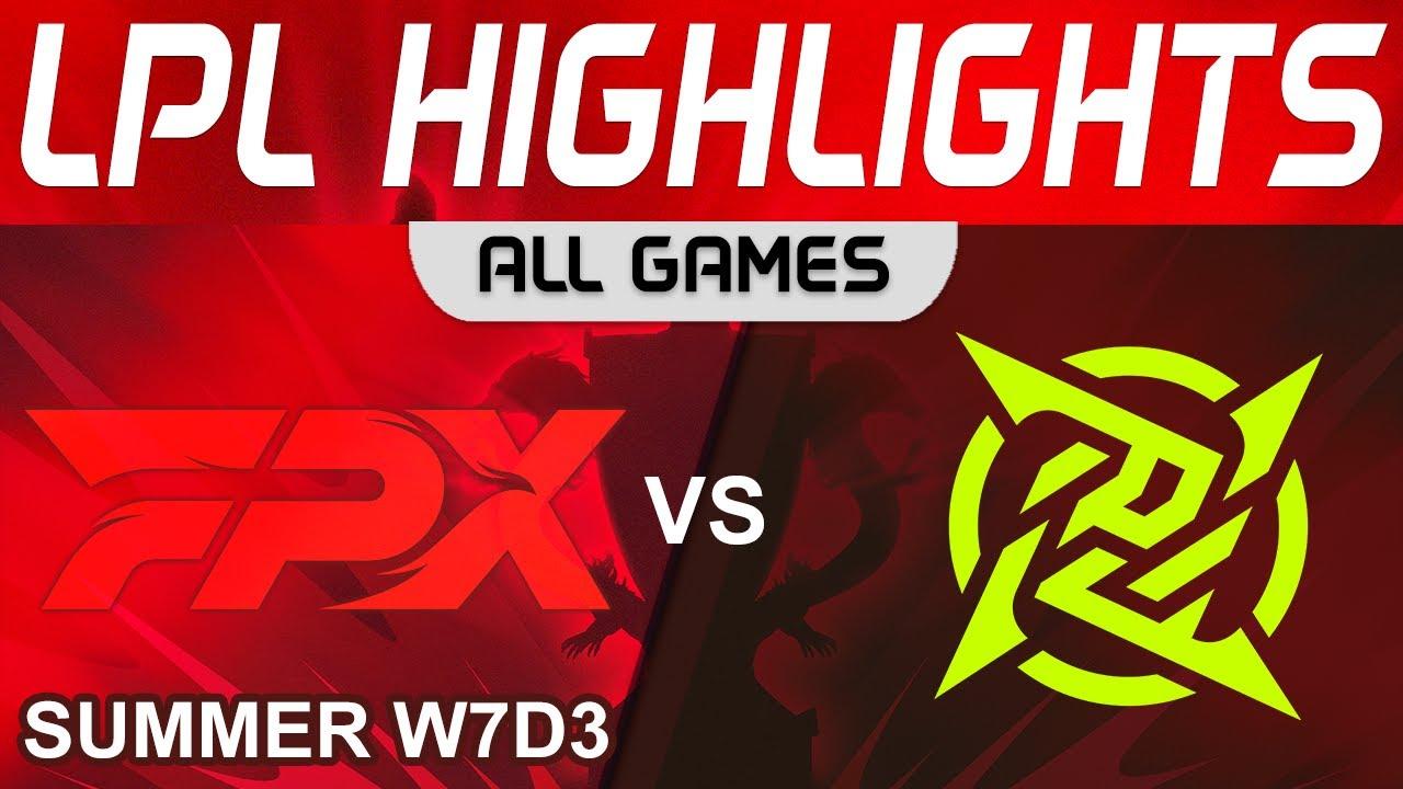 FPX vs NIP Highlights ALL GAMES LPL Summer Season 2023 W7D3 FunPlus Phoenix vs Ninjas in Pyjamas thumbnail