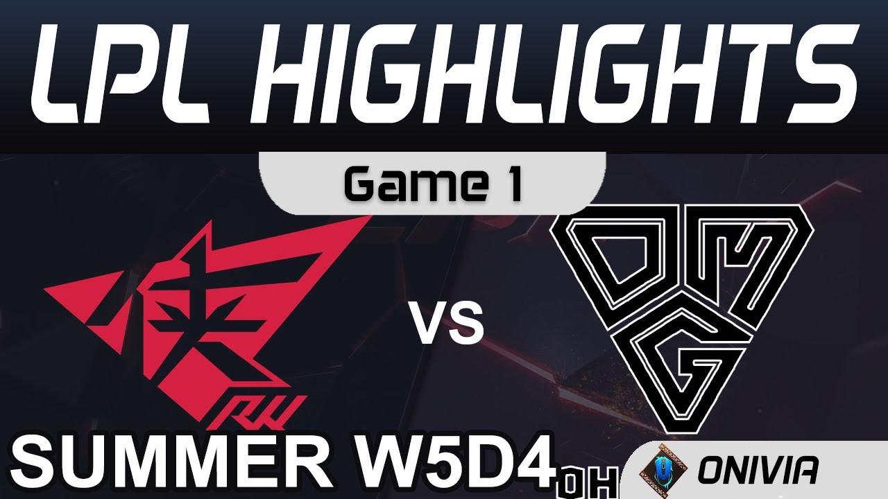 RW vs OMG Highlights Game 1 LPL Summer Season 2020 W5D4 Rouge Warriors vs OMG by Onivia thumbnail