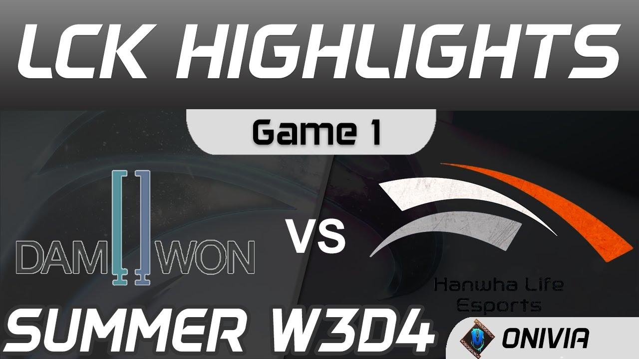 DWG vs HLE Highlights Game 1 LCK Summer Season 2020 W3D4 DAMWON vs Hanwha Life by Onivia thumbnail