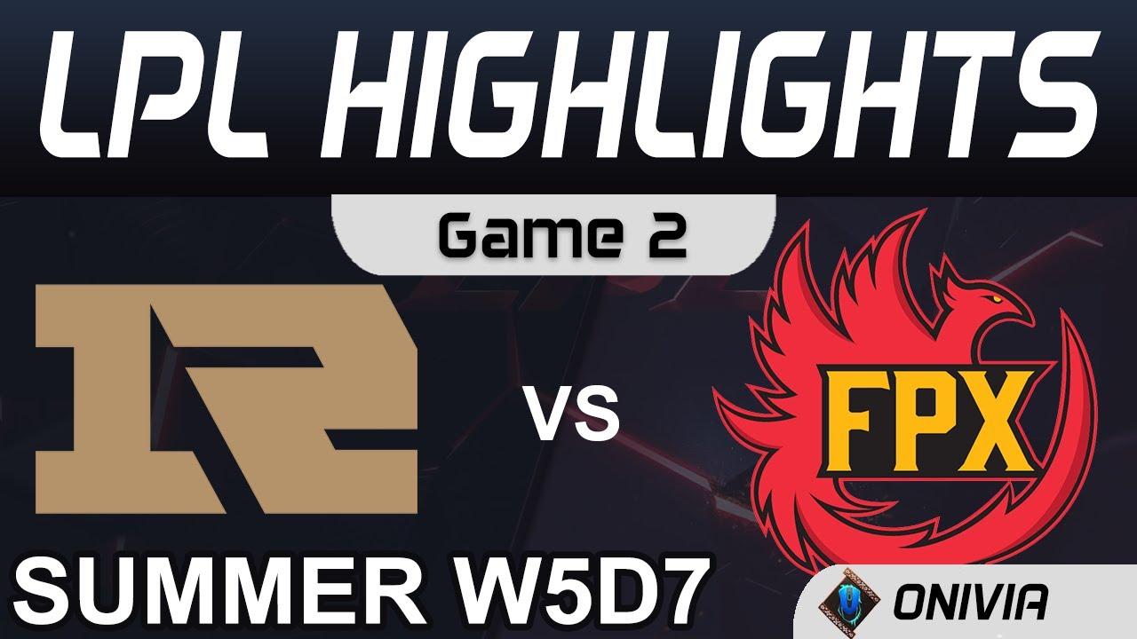 RNG vs FPX Highlights Game 2 LPL Summer Season 2020 W5D7 RNG vs FunPlus Phoenix by Onivia thumbnail