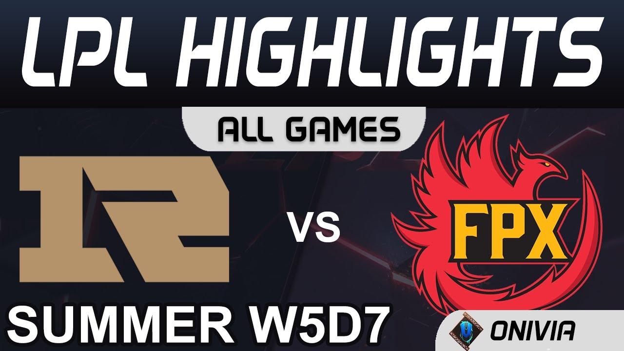 RNG vs FPX Highlights ALL GAMES LPL Summer Season 2020 W5D7 RNG vs FunPlus Phoenix by Onivia thumbnail