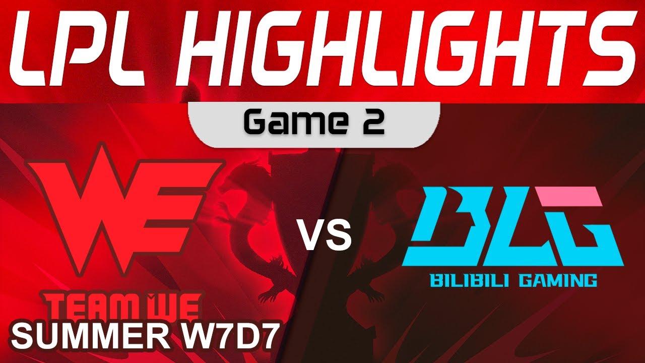 WE vs BLG Highlights Game 2 LPL Summer Season 2023 W7D7 Team WE vs Bilibili Gaming by Onivia thumbnail