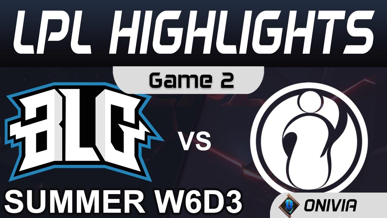 BLG vs IG Highlights Game 2 LPL Summer Season 2020 W6D3 Bilibili Gaming vs Invictus Gaming by Onivia thumbnail