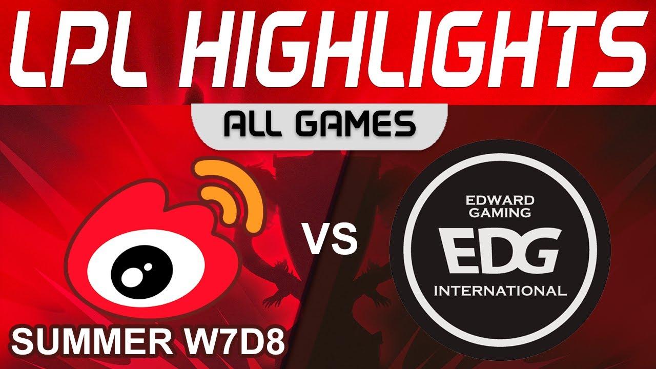 WBG vs EDG Highlights ALL GAMES LPL Summer Season 2023 W7D8 Weibo Gaming vs EDward Gaming by Onivia thumbnail