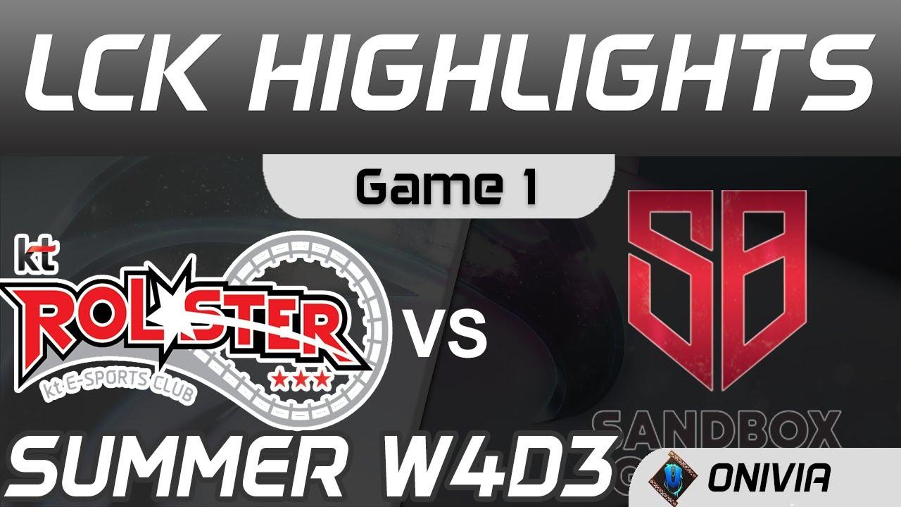 KT vs SB Highlights Game 1 LCK Summer Season 2020 W4D3 KT Rolster vs SANDBOX Gaming by Onivia thumbnail