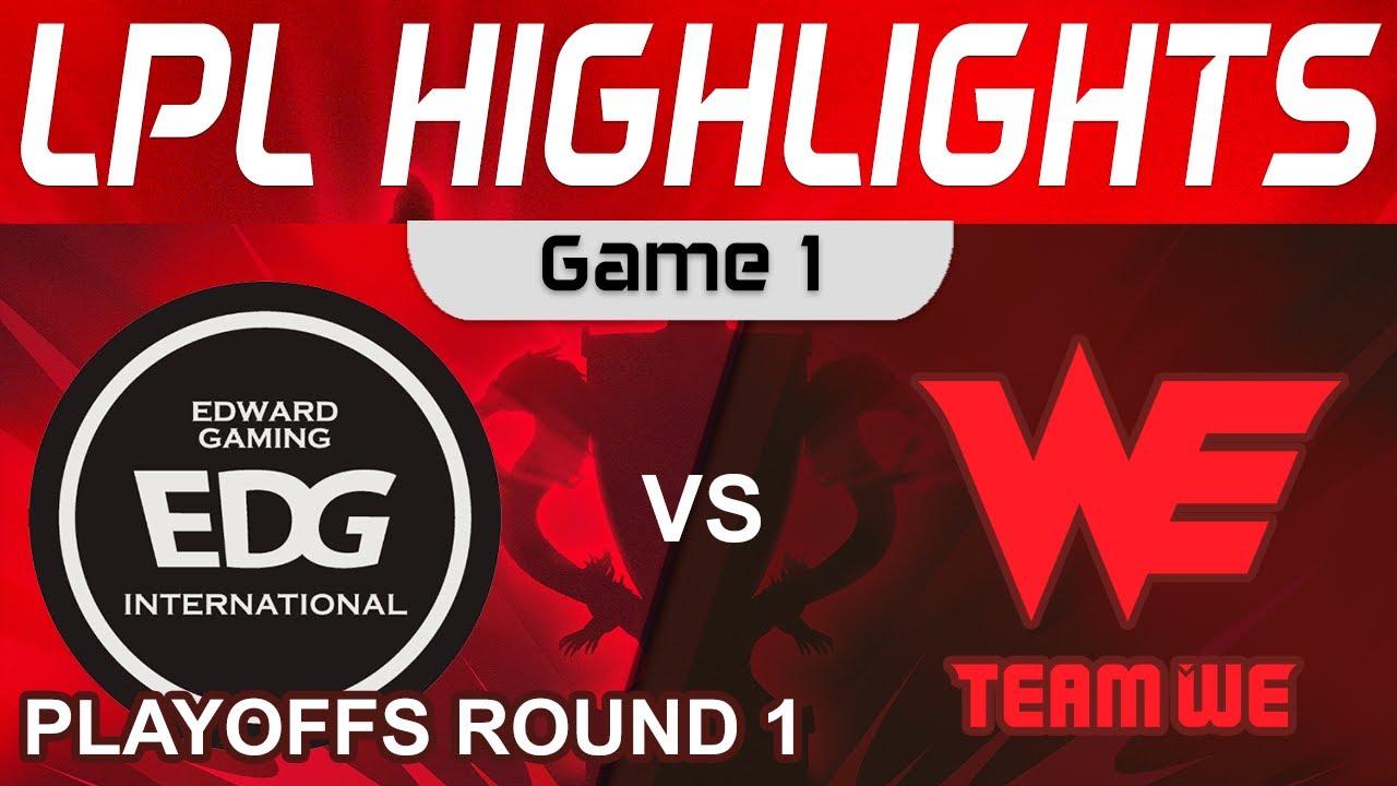 EDG vs WE Highlights Game 1 LPL Summer Playoffs 2023 EDward Gaming vs Team WE by Onivia thumbnail