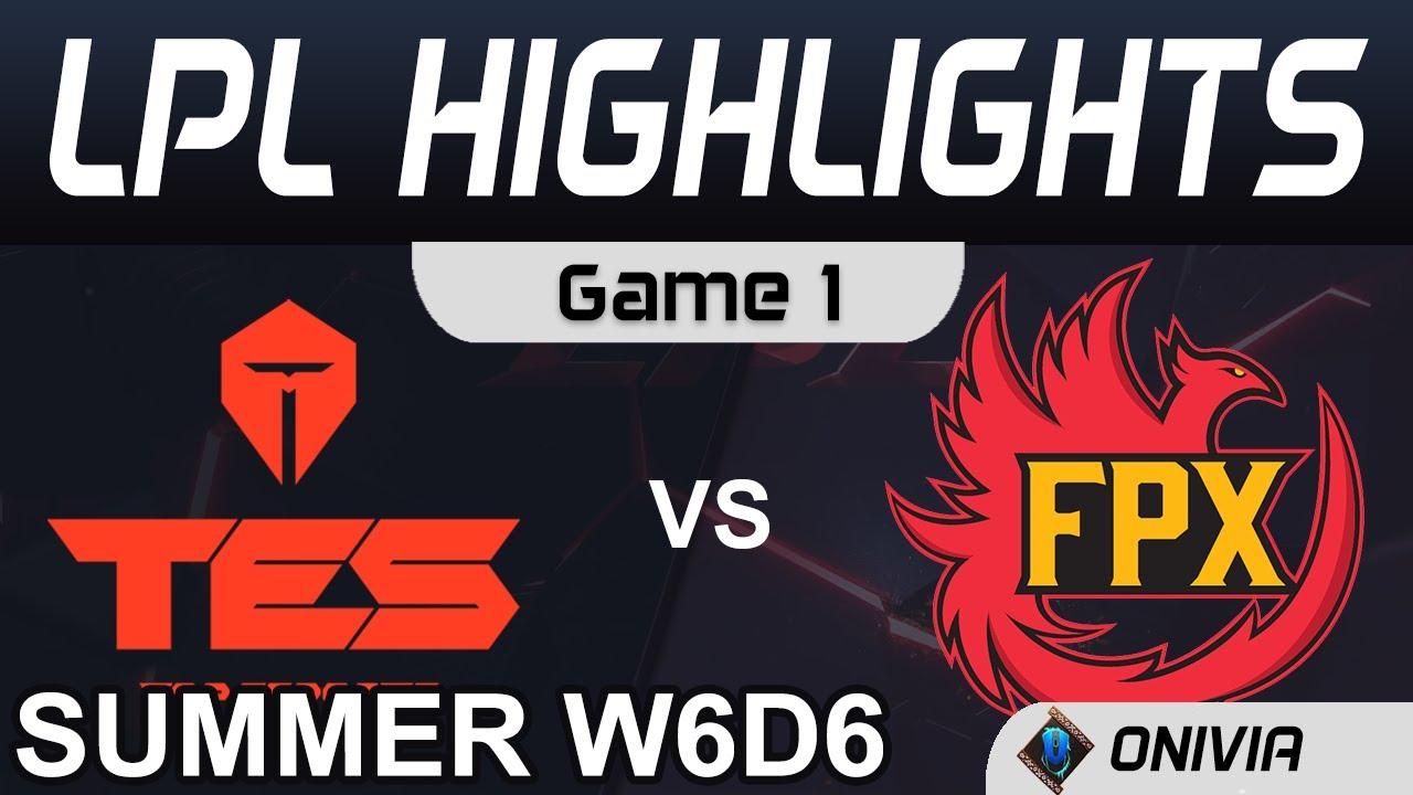 TES vs FPX Highlights Game 1 LPL Summer Season 2020 W6D6 Top Esports vs FunPlus Phoenix by Onivia thumbnail