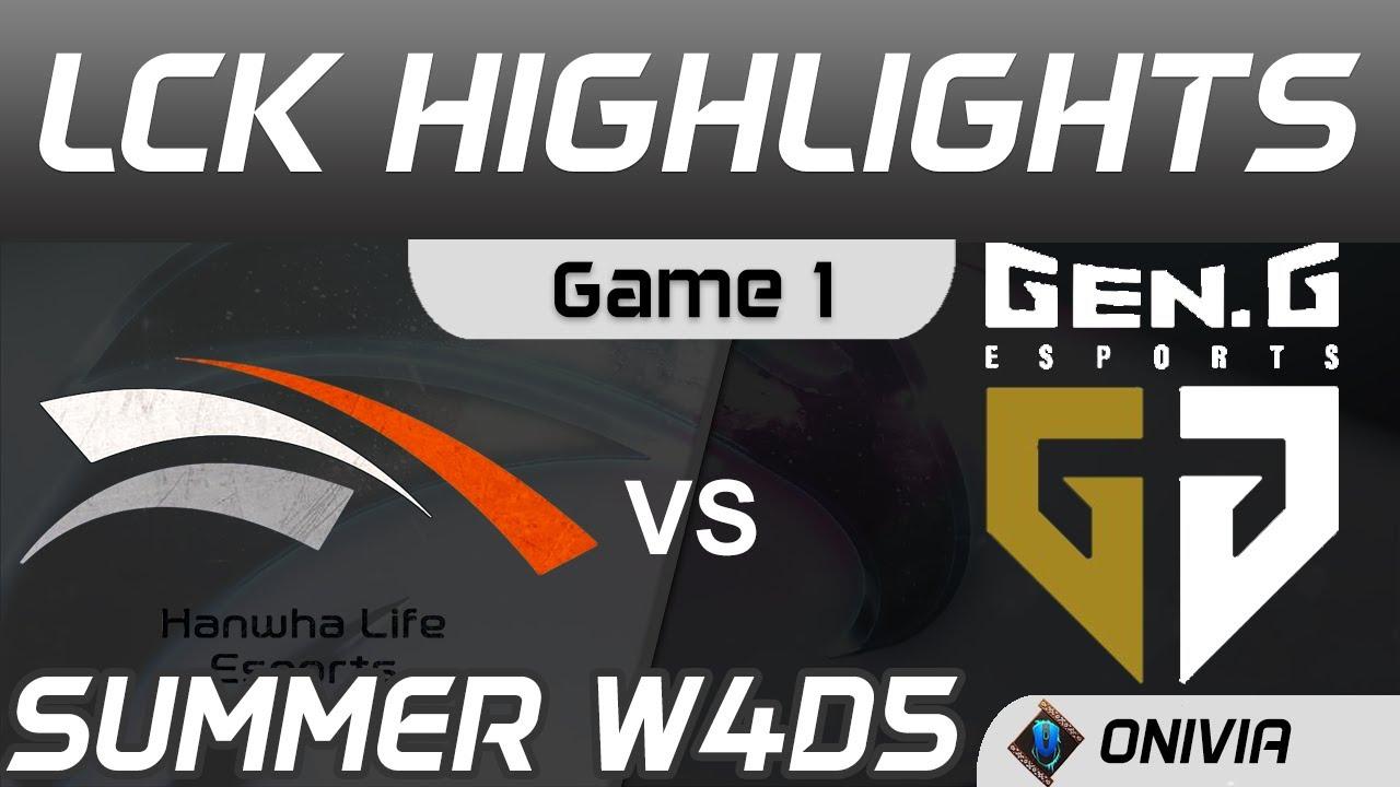 HLE vs GEN Highlights Game 1 LCK Summer Season 2020 W4D5 Hanwha Life Esports vs Gen G by Onivia thumbnail