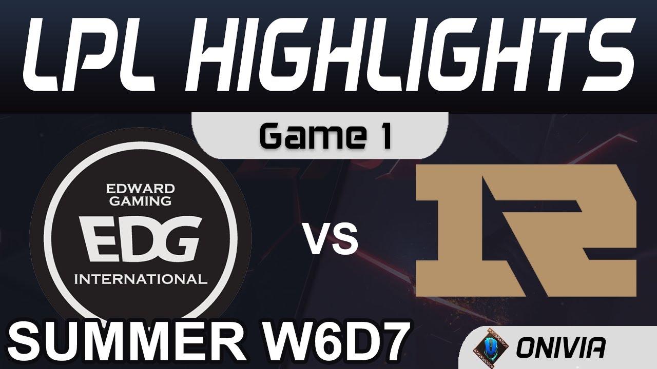 EDG vs RNG Highlights Game 1 LPL Summer Season 2020 W6D7 EDward Gaming vs Royal Never Give Up by Oni thumbnail