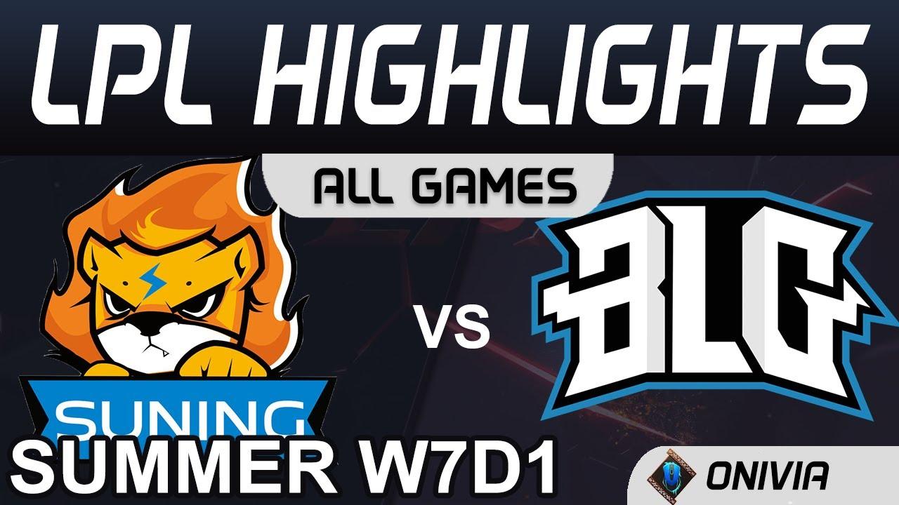 SN vs BLG Highlights ALL GAMES LPL Summer Season 2020 W7D1 Suning vs Bilibili Gaming by Onivia thumbnail