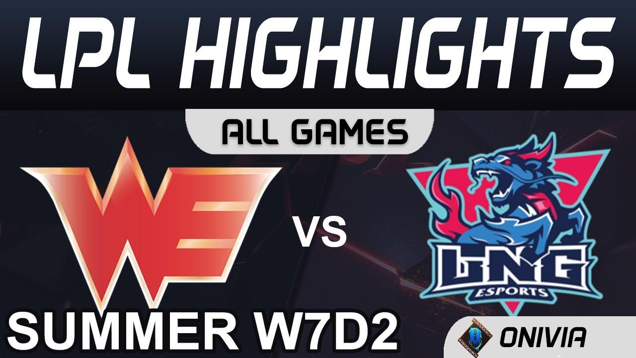 WE vs LNG Highlights ALL GAMES LPL Summer Season 2020 W7D2 Team WE vs LNG Esports by Onivia thumbnail