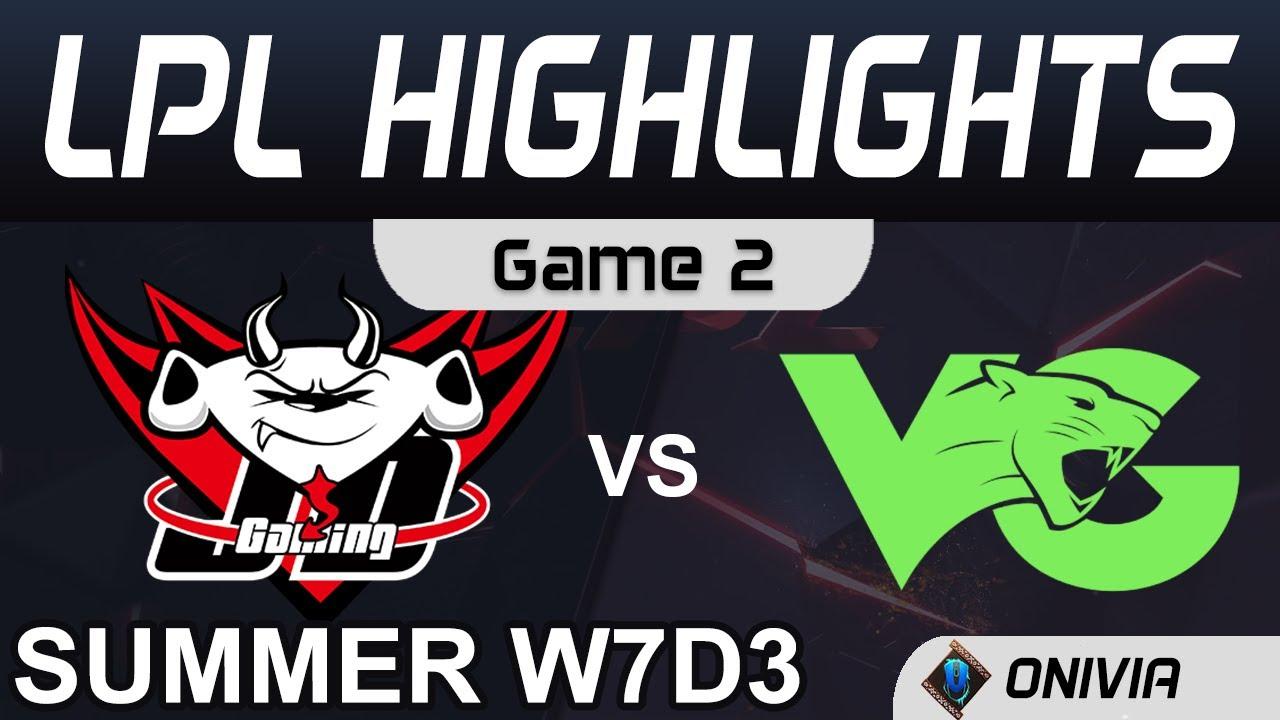 JDG vs VG Highlights Game 2 LPL Summer Season 2020 W7D3 JD Gaming vs Vici Gaming by Onivia thumbnail