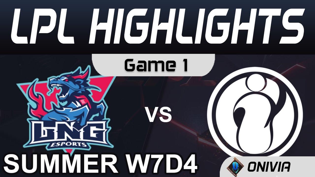 LNG vs IG Highlights Game 1 LPL Summer Season 2020 W7D4 LNG Esports vs Invictus Gaming by Onivia thumbnail