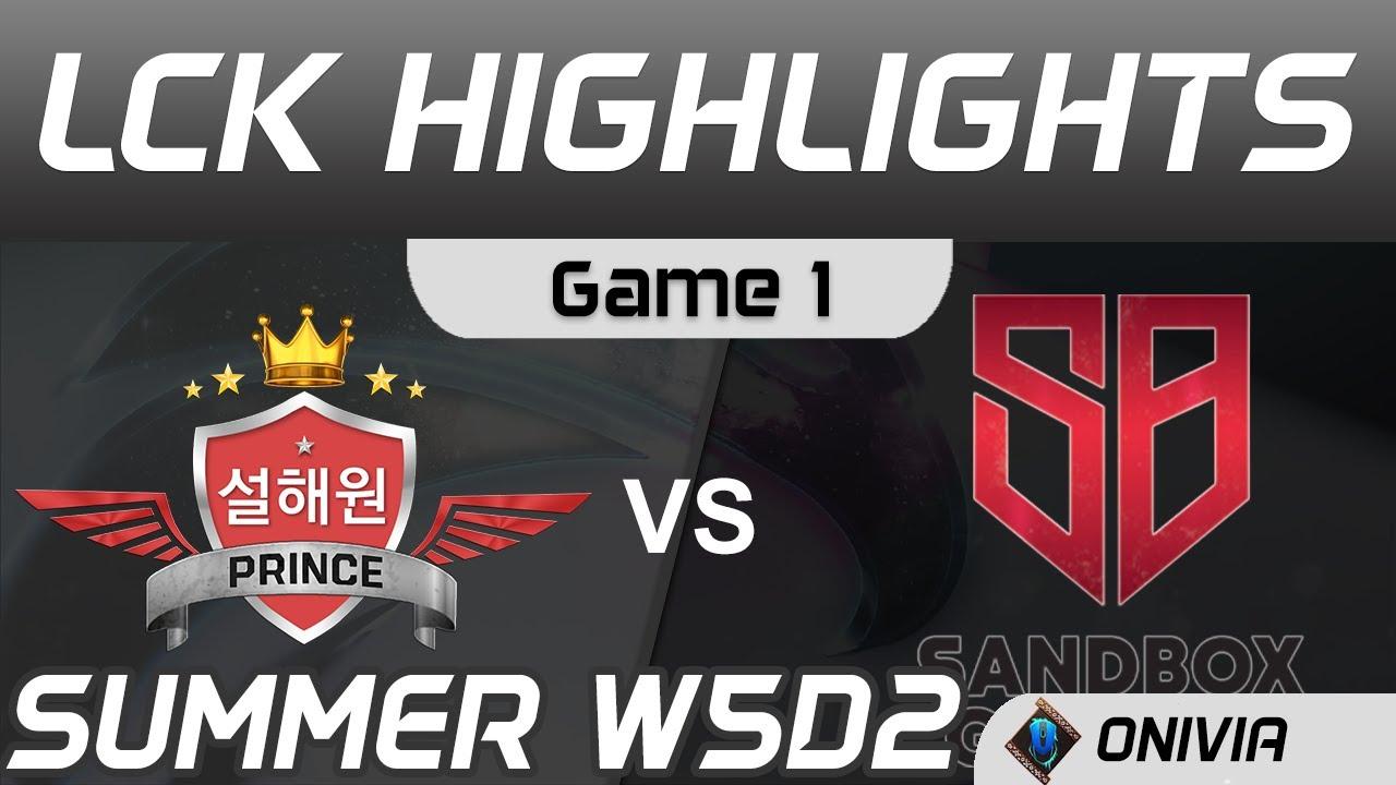 SP vs SB Highlights Game 1 LCK Summer Season 2020 W5D2 SeolHaeOne Prince vs SANDBOX Gaming by Onivia thumbnail