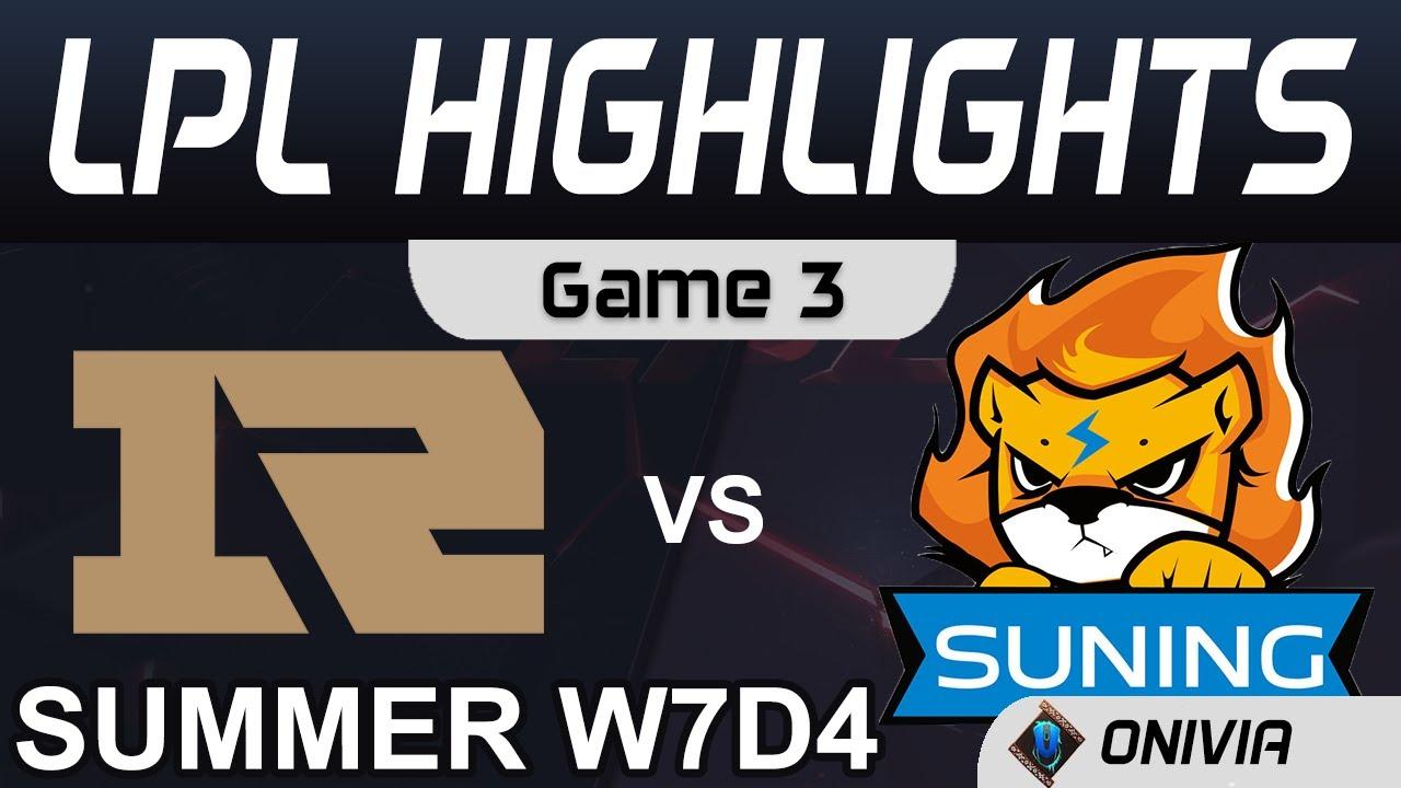 RNG vs SN Highlights Game 3 LPL Summer Season 2020 W7D4 Royal Never Give Up vs Suning by Onivia thumbnail