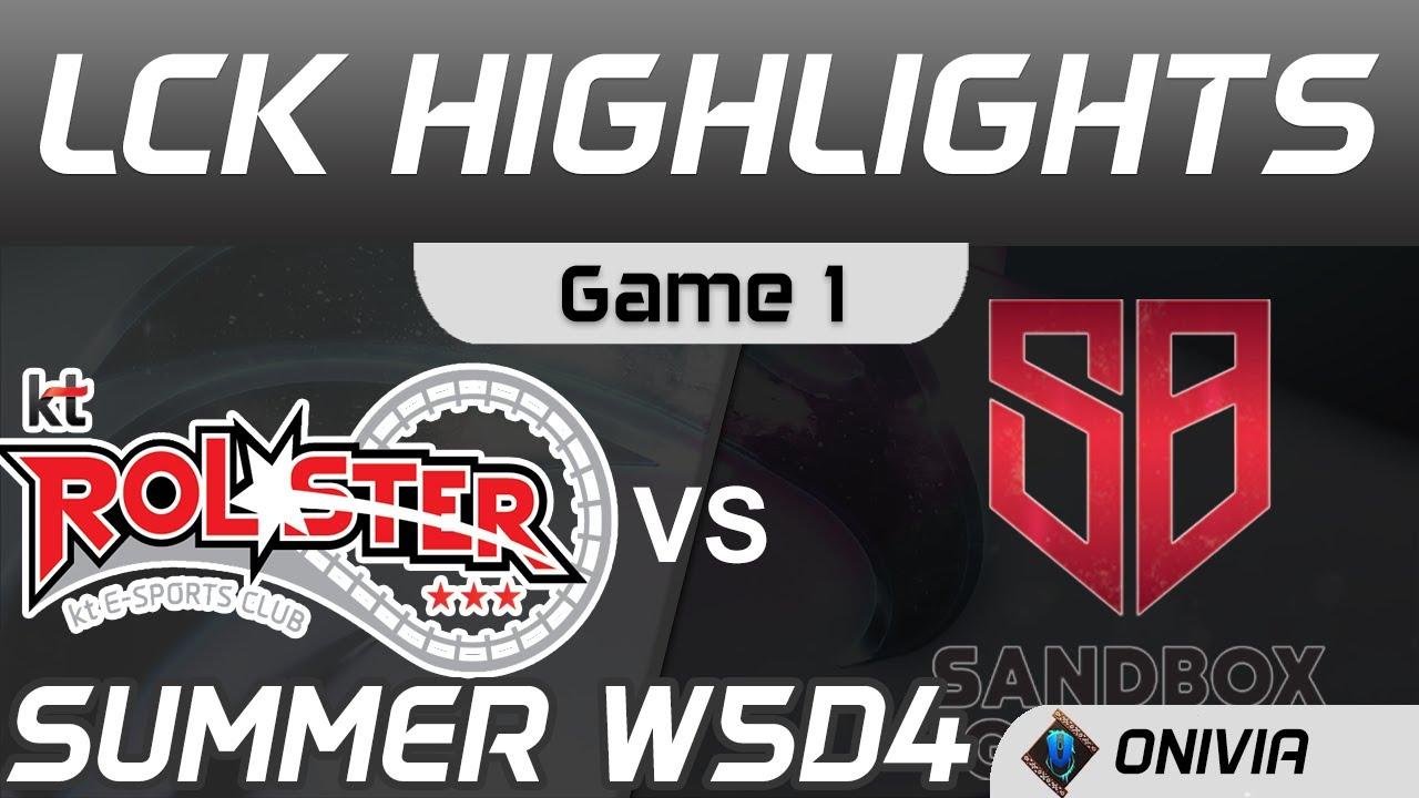 KT vs SB Highlights Game 1 LCK Summer Season 2020 W5D4 KT Rolster vs SANDBOX Gaming by Onivia thumbnail