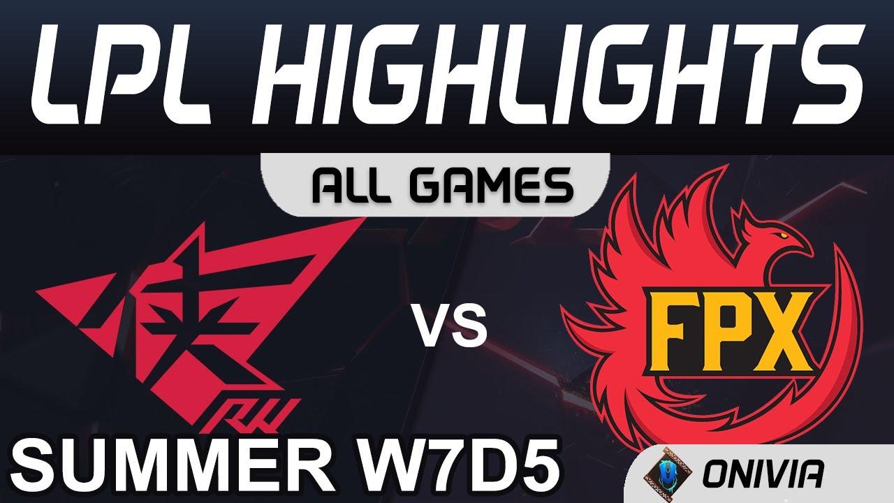 RW vs FPX Highlights ALL GAMES LPL Summer Season 2020 W7D5 Rogue Warriors vs FunPlus Phoenix by Oniv thumbnail