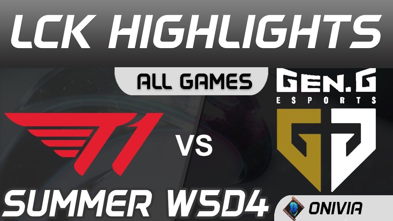 T1 vs GEN Highlights ALL GAMES LCK Summer Season 2020 W5D4 T1 vs Gen G by Onivia thumbnail