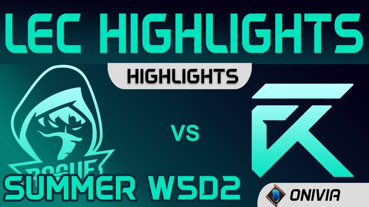 RGE vs XL Highlights W5D2 LEC Summer 2020 Rogue vs Excel Esports by Onivia thumbnail