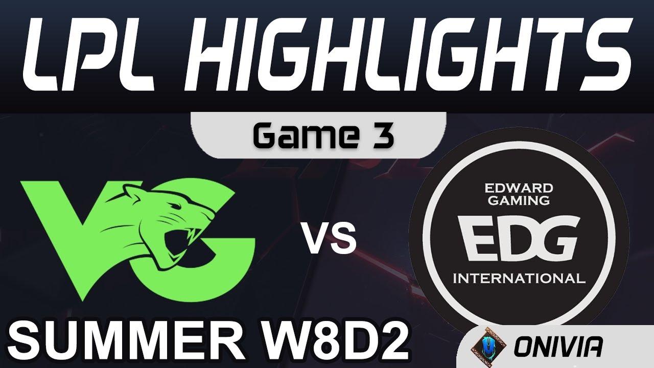 VG vs EDG Highlights Game 3 LPL Summer Season 2020 W8D2 Vici Gaming vs EDward Gaming by Onivia thumbnail