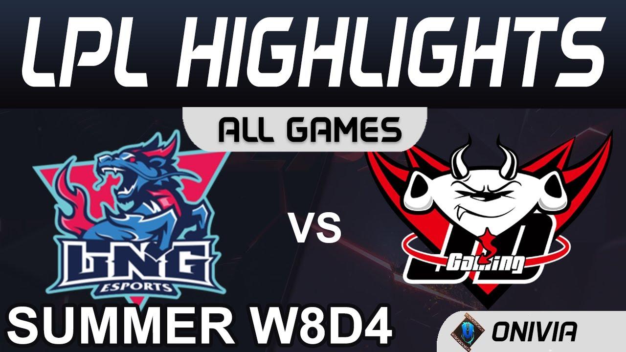 LNG vs JDG Highlights ALL GAMES LPL Summer Season 2020 W8D4 LNG Esports vs JD Gaming by Onivia thumbnail