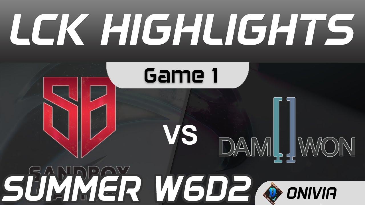 SB VS DWG Highlights Game 1 LCK Summer Season 2020 W6D2 SANDBOX Gaming vs DAMWON Gaming by Onivia thumbnail