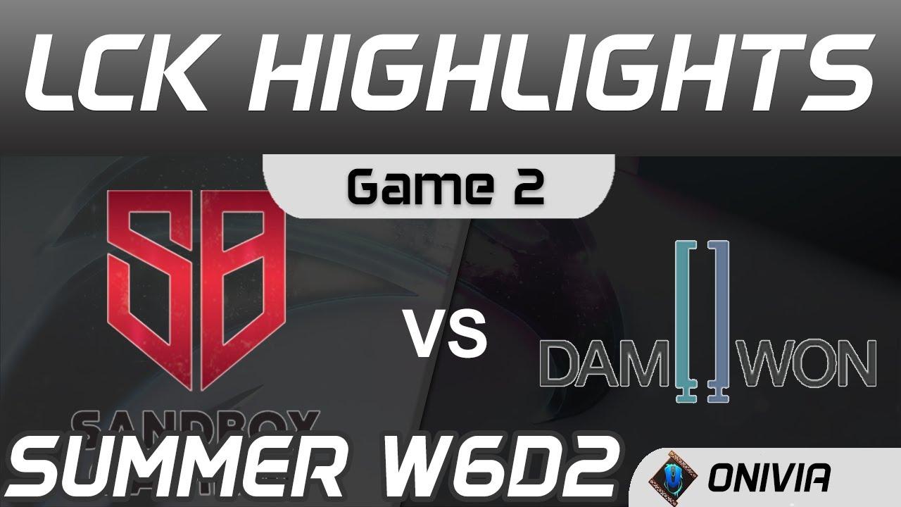 SB VS DWG Highlights Game 2 LCK Summer Season 2020 W6D2 SANDBOX Gaming vs DAMWON Gaming by Onivia thumbnail