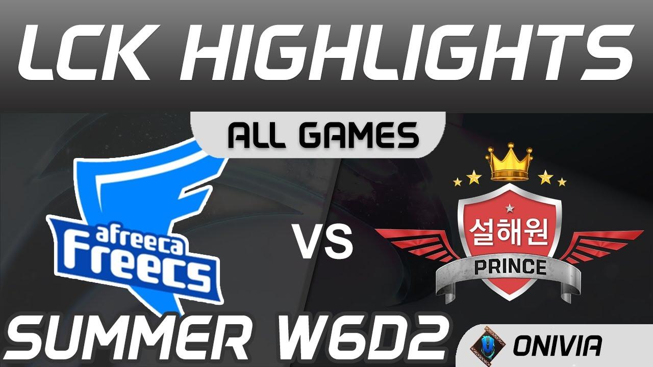 AF vs SP Highlights ALL GAMES LCK Summer Season 2020 W6D2 Afreeca Freecs vs SeolHaeOne Prince by Oni thumbnail