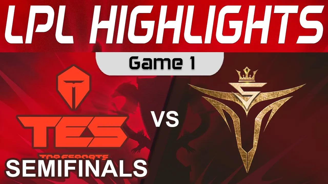 TES vs V5 Highlights Game 1 Semifinals LPL Spring Playoffs 2022 Top Esports vs Victory Five by Onivi thumbnail