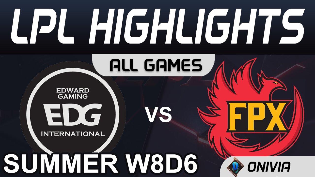 EDG vs FPX Highlights ALL GAMES LPL Summer Season 2020 W8D6 EDward Gaming vs FunPlus Phoenix by Oniv thumbnail