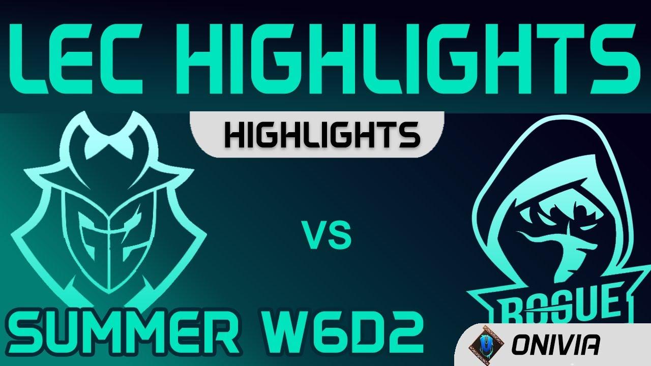 G2 vs RGE Highlights W6D2 LEC Summer 2020 G2 Esports vs Rogue by Onivia thumbnail