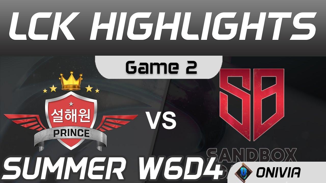 SP vs SB Highlights Game 2 LCK Summer Season 2020 W6D4 SeolHaeOne Prince vs SANDBOX Gaming by Onivia thumbnail