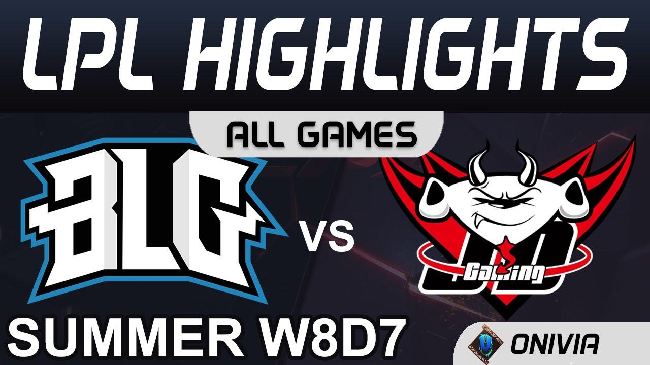 BLG vs JDG Highlights ALL GAMES LPL Summer Season 2020 W8D7 Bilibili Gaming vs JD Gaming by Onivia thumbnail