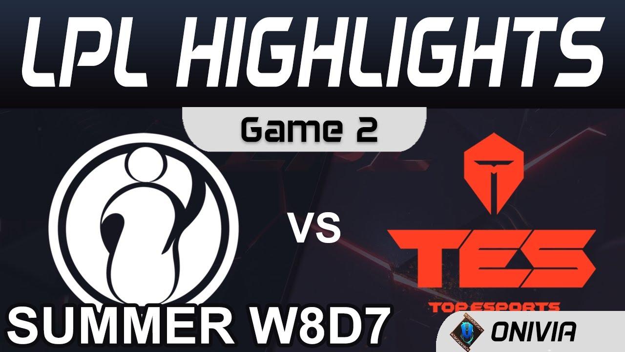 IG vs TES Highlights Game 2 LPL Summer Season 2020 W8D7 Invictus Gaming vs Top Esports by Onivia thumbnail