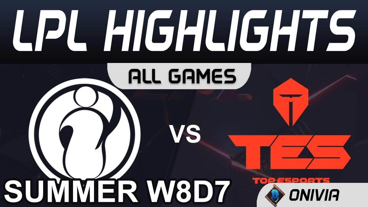 IG vs TES Highlights ALL GAMES LPL Summer Season 2020 W8D7 Invictus Gaming vs Top Esports by Onivia thumbnail