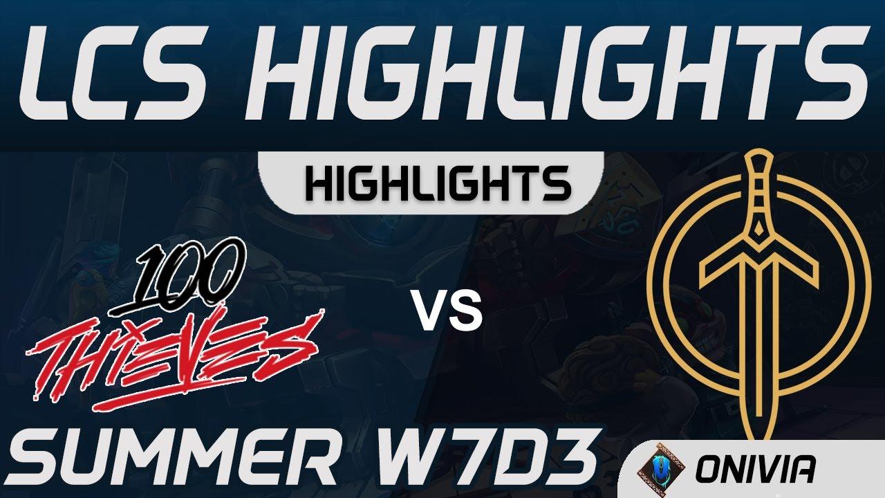 100 vs GG Highlights LCS Summer 2020 W7D3 100 Thieves vs Golden Guardians by Onivia thumbnail