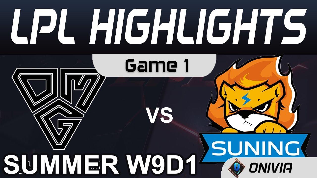 OMG vs SN Highlights Game 1 LPL Summer Season 2020 W9D1 Oh My God vs Suning by Onivia thumbnail