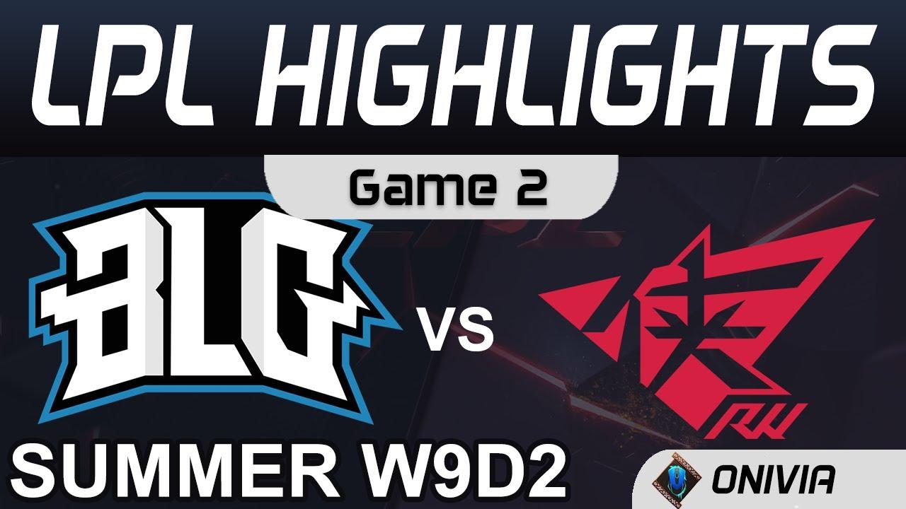 BLG vs RW Highlights Game 2 LPL Summer Season 2020 W9D2 Bilibili Gaming vs Rogue Warriors by Onivia thumbnail